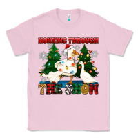 Bubblegum Pink honking through the snow Classic Tee - Zillion Design Studio