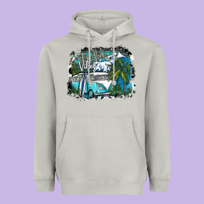 Summer Vibes Heavyweight Hoodie Designed By Sublimationcraftshop