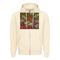 Sandshell Mardi gras king cake and crawfish Zipper Hoodie - RanaPortraitStore