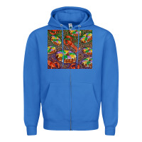 True Royal Mardi gras king cake and crawfish Zipper Hoodie - RanaPortraitStore