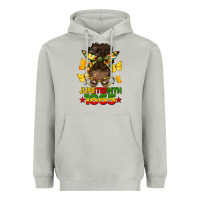 Moon Dust juneteenth 1865 afro bun Heavyweight Hoodie - HRA Design Shop