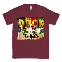 Burgundy christmas duck the halls Classic Tee - Zillion Design Studio