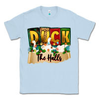 Dusty Blue christmas duck the halls Classic Tee - Zillion Design Studio