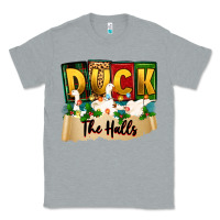 Heather Grey christmas duck the halls Classic Tee - Zillion Design Studio