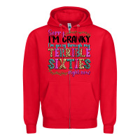 Red sorry i’m cranky i’m going through my terrible Zipper Hoodie - texasbilliewilder
