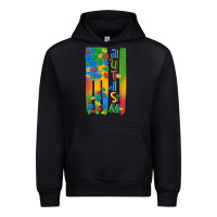 Black autism american flag Urban Hoodie - MaliasSmallBusiness