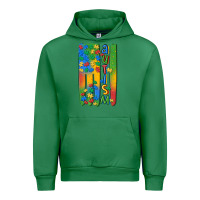 Emerald autism american flag Urban Hoodie - MaliasSmallBusiness