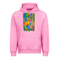 Fuchsia Pink autism american flag Urban Hoodie - MaliasSmallBusiness