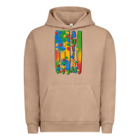 Pigment Burro autism american flag Urban Hoodie - MaliasSmallBusiness