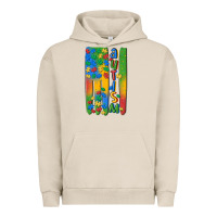 Pigment French Oak autism american flag Urban Hoodie - MaliasSmallBusiness
