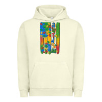 Pigment Pistachio autism american flag Urban Hoodie - MaliasSmallBusiness