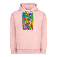 Pigment Salmon autism american flag Urban Hoodie - MaliasSmallBusiness