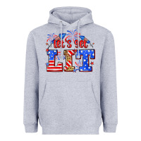 Heather Grey Let's get lit 4th of July Heavyweight Hoodie - Neo Western