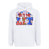 White Let's get lit 4th of July Heavyweight Hoodie - Neo Western