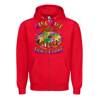 Red mardi gras king cake calories don't count Zipper Hoodie - RanaPortraitStore
