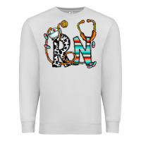 Dove Grey rn nurse Premium Sweatshirt - CowhideDigitalArt