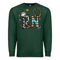 Sports Green rn nurse Premium Sweatshirt - CowhideDigitalArt