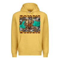 Antique Gold western boots and sunflowers tumbler Premium Hoodie - Jasminsmagicworld