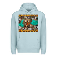 Blue Mist western boots and sunflowers tumbler Premium Hoodie - Jasminsmagicworld