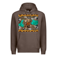 Coffee western boots and sunflowers tumbler Premium Hoodie - Jasminsmagicworld