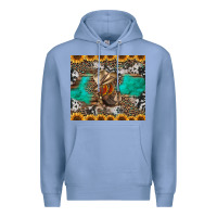 Colony Blue western boots and sunflowers tumbler Premium Hoodie - Jasminsmagicworld