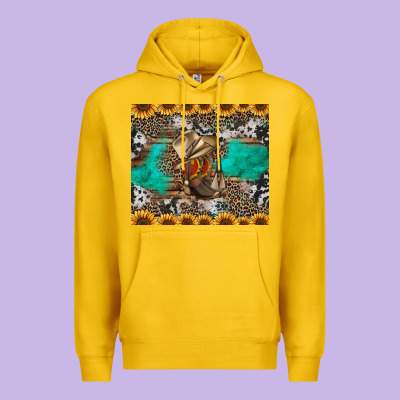 Western Boots And Sunflowers Tumbler Premium Hoodie Designed By Jasminsmagicworld