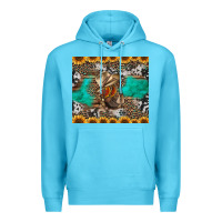 Ocean Blue western boots and sunflowers tumbler Premium Hoodie - Jasminsmagicworld
