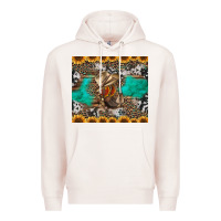 Pale Pink western boots and sunflowers tumbler Premium Hoodie - Jasminsmagicworld