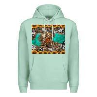 Seafoam western boots and sunflowers tumbler Premium Hoodie - Jasminsmagicworld
