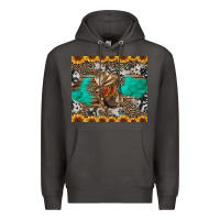 Smoke western boots and sunflowers tumbler Premium Hoodie - Jasminsmagicworld