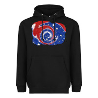 Black Patriotic tie dye background 4th of july Heavyweight Hoodie - CowGirlArtShop