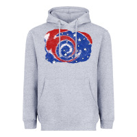 Heather Grey Patriotic tie dye background 4th of july Heavyweight Hoodie - CowGirlArtShop