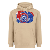 Mushroom Patriotic tie dye background 4th of july Heavyweight Hoodie - CowGirlArtShop