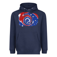 Navy Patriotic tie dye background 4th of july Heavyweight Hoodie - CowGirlArtShop