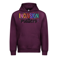 Mauve Wine ınclusion matters Urban Hoodie - MaliasSmallBusiness