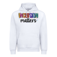 White ınclusion matters Urban Hoodie - MaliasSmallBusiness