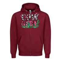 Burgundy cowgirl lightning bolt Zipper Hoodie - Zillion Design Studio