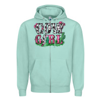 Seafoam cowgirl lightning bolt Zipper Hoodie - Zillion Design Studio
