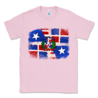 Bubblegum Pink dominican and puerto rico flag Classic Tee - texasbilliewilder