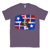 Lavender dominican and puerto rico flag Classic Tee - texasbilliewilder