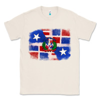 Natural dominican and puerto rico flag Classic Tee - texasbilliewilder