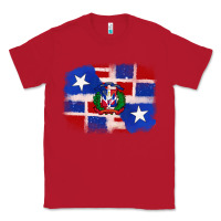 Red dominican and puerto rico flag Classic Tee - texasbilliewilder