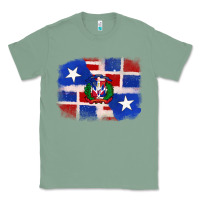 Sage dominican and puerto rico flag Classic Tee - texasbilliewilder