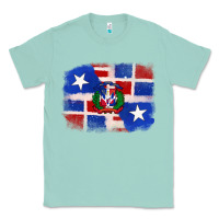 Seafoam dominican and puerto rico flag Classic Tee - texasbilliewilder