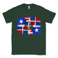 Sports Green dominican and puerto rico flag Classic Tee - texasbilliewilder