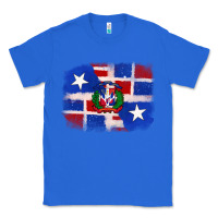 True Royal dominican and puerto rico flag Classic Tee - texasbilliewilder