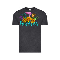 Vintage Black hairboss western sunflowers hairdresser Vintage Tee - Artiststas