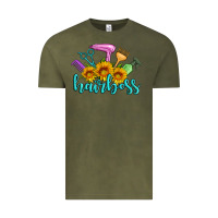Vintage Olive hairboss western sunflowers hairdresser Vintage Tee - Artiststas