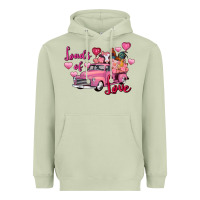 Matcha loads of love valentine's day farm truck Heavyweight Hoodie - FaDigitalArtStudio