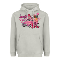 Moon Dust loads of love valentine's day farm truck Heavyweight Hoodie - FaDigitalArtStudio